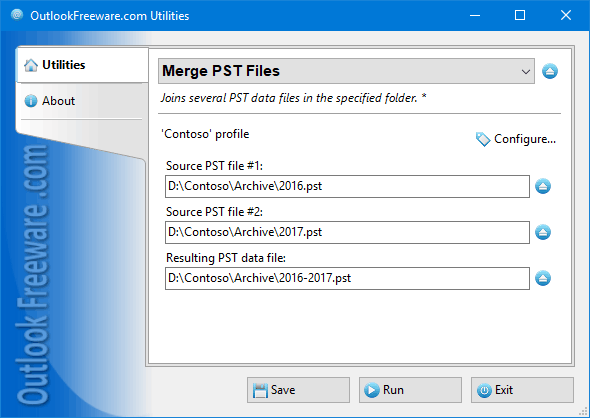 Outlook 2016 merge pst files